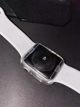 Funda de silicona para Apple watch series 6, 5, 4, 3, 44mm, 40mm, iwatch, 42mm, 38mm, transparente, ultrafino, accesorios para iwatch