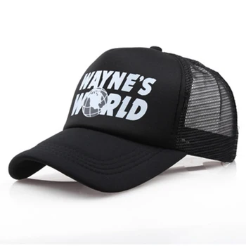 

women men fashion WAYNE'S WORLD printing baseball cap cotton adjustable snapback hat cool summer mesh caps wholesale