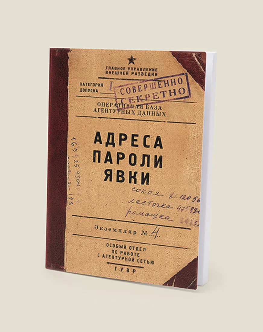Блокнот "адреса Пароли Явки" , 50 Листов, 14 *10 См, Без Линовки - Memo ...