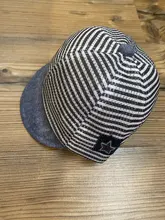 Sombrero Mono para bebé de algodón para verano, gorro Niño a rayas informal, aleros suaves, protección solar, gorros, gorros