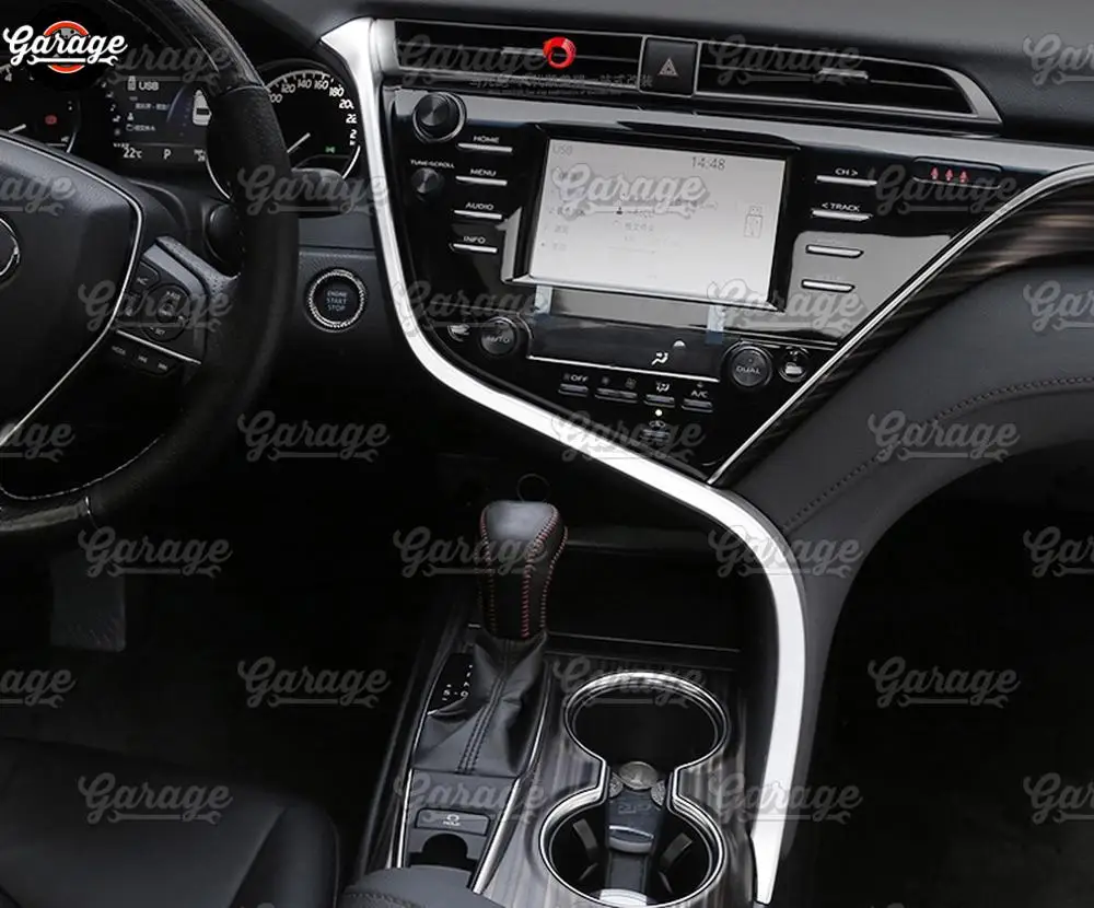 Накладка на центральную консоль для Toyota Camry-ABS пластик литье 1 комплект/1 шт украшение автомобиля Стайлинг