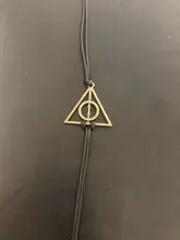 Brazalete triangular redondo de cuero negro para hombre y mujer, cuerda de cuero antigua Vintage, moda clásica, película de película, joyería, venta al por mayor