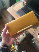 YIZHONG-cartera de lujo de cuero para mujer, billeteras femeninas, tarjetero, bolso de mano largo