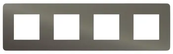 

UNICA studio nickel/anthracite frame 4th nu280853