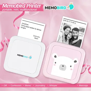 

MEMOBIRD GT1 Portable Pocket Photo Printer Bluetooth 4.2 Wireless Thermal Printer Printing Photos Notes Memo Perfect Gift
