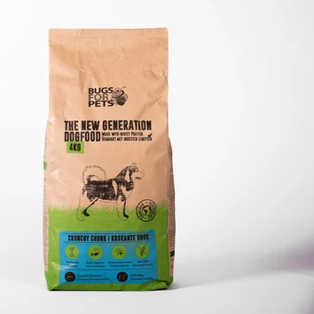 

Беззерновой сухой корм для собак BugsforPets Crunchy на основе белка насекомых, 4кг