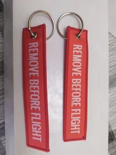 Llavero con etiquetas de llaveros rectangulares de poliéster, bordado, mensaje Multicolor, 13*3CM