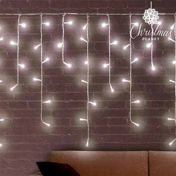 

White Icicle Christmas Lights (200 LED)