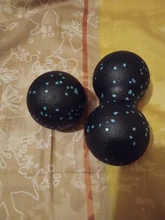 Pelota de miofascia EPP Lacrosse, Bola de masaje de cacahuete de alta densidad, ligera, Fitness, ejercicio, Fascia, alivia el dolor, Yoga