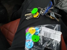 10 Uds. De cerraduras y llaves de goma huecas multicolor, tapa de goma suave, cubiertas para llave, llavero