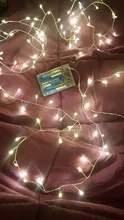 Lights Led-String Battery-Operated Firecracker Fairy Party Copper-Wire Christmas-Window