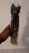 Alibaby-extensiones de pelo sintético para mujer, pelo de ganchillo de diosa de 12 pulgadas, degradado trenzado de Rastas, 18 hebras/p, color negro