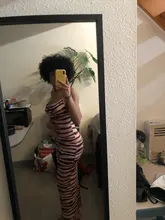 Slim Bodycon Dresses Cami Spaghetti-Strap Skin-Print Party Zebra Multicolor Summer Sexy