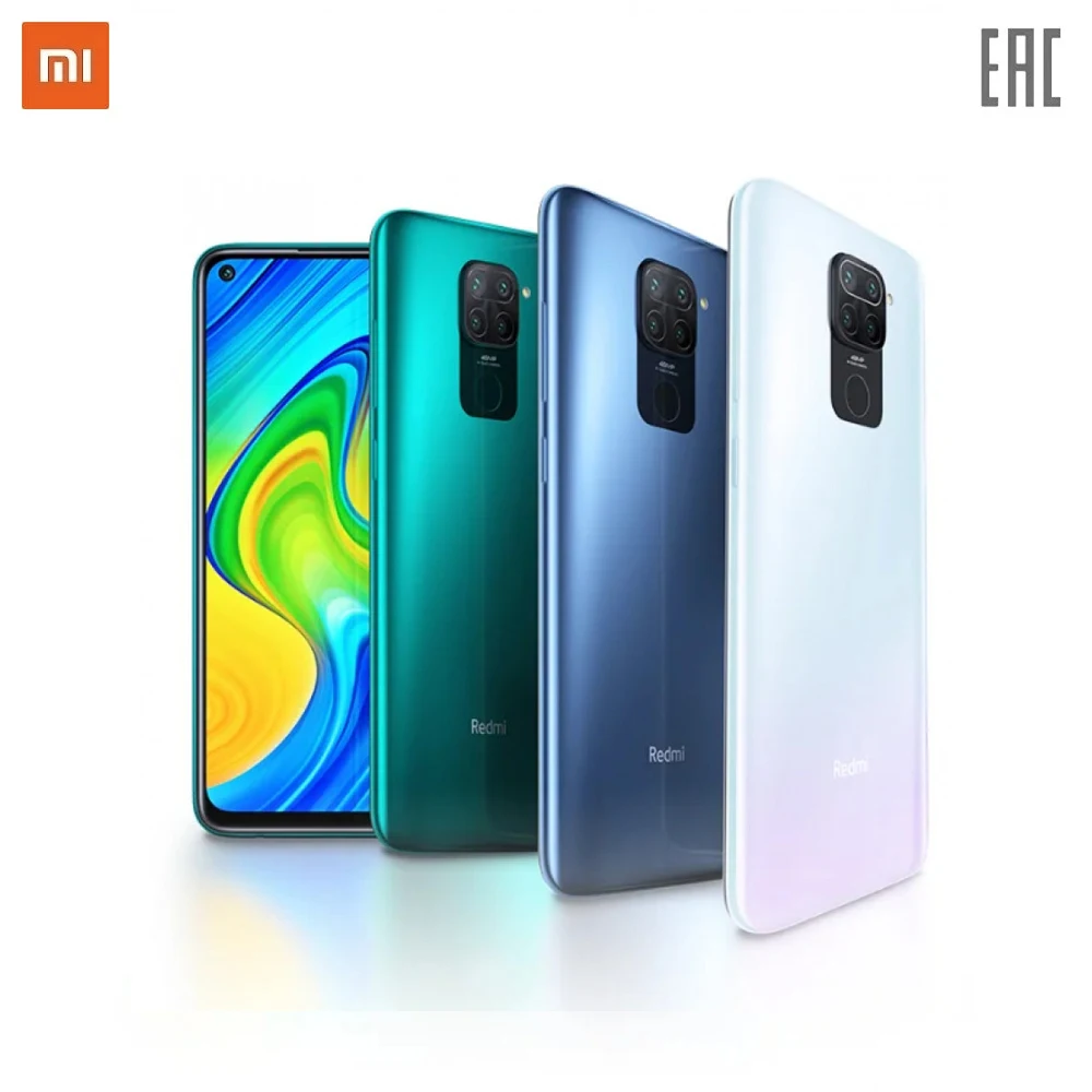 Смартфон Xiaomi Redmi Note 9|4ГБ 128ГБ|NFC|Helio G85|48Мп камера|Быстрая зарядка 18Вт|Ростест|