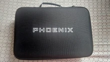 Phoenix-pistola de masaje de percusión a2, masajeador corporal eléctrico negro, terapia con 4 cabezales, MG55008