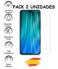 2X Protector for XIAOMI note redmi 8 PRO Tempered glass crystal Shockproof 9 h, 2 Units