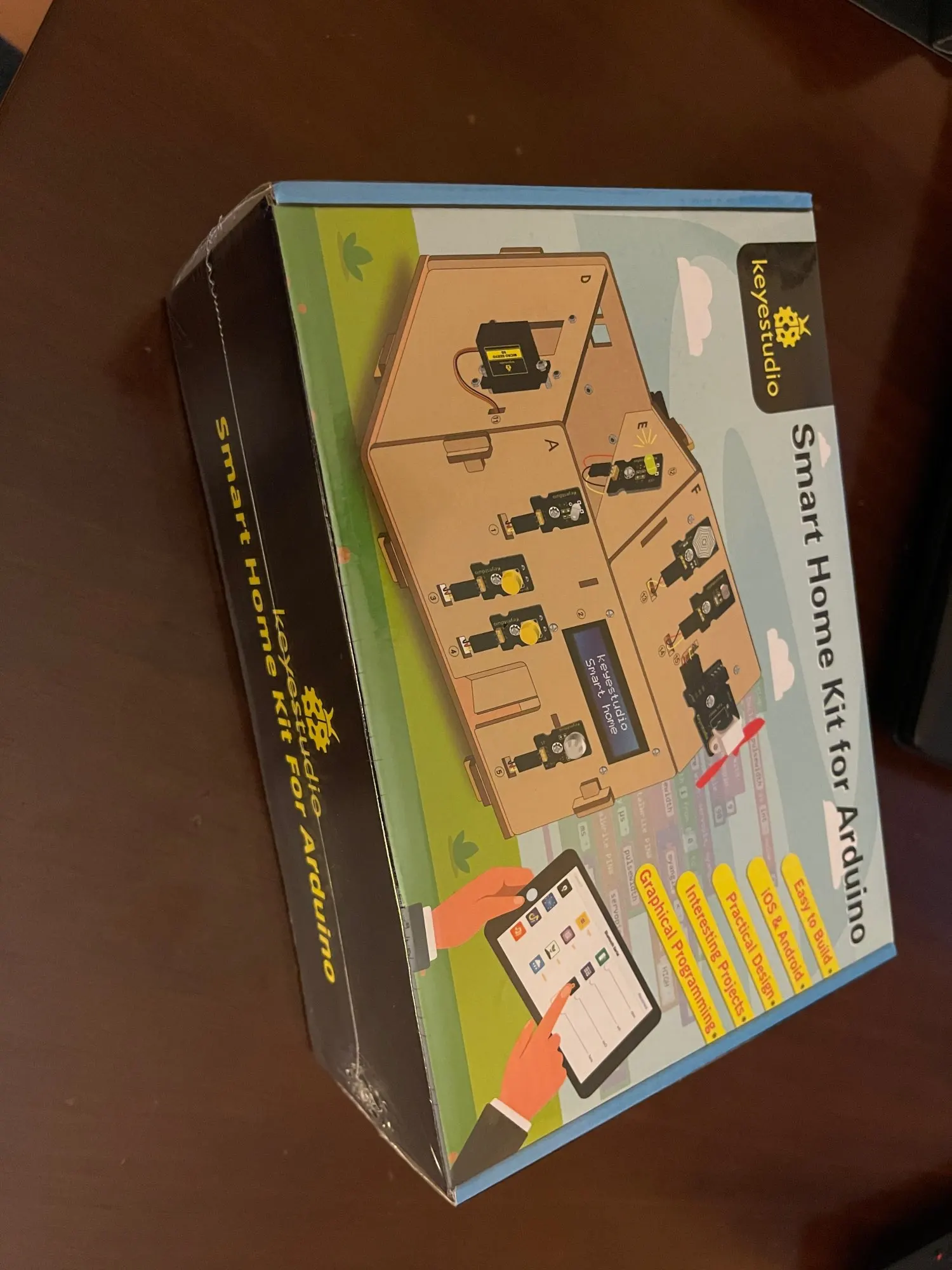 Отзыв о товаре Набор Keyestudio для умного дома, сделай сам с платой плюс, стартовый набор для Arduino, сделай сам, стержень, сделай сам, электронный комплект, соответствие CE (без батареи) от пользователя Покупатель