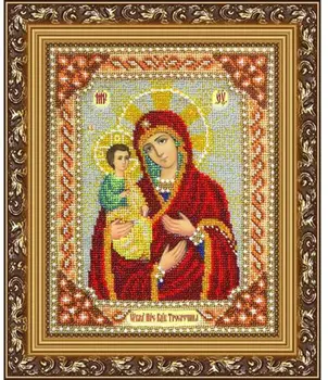 

B1016 set for embroidery with beads 'паутинка' 'Holy Virgin, 20*25 cm