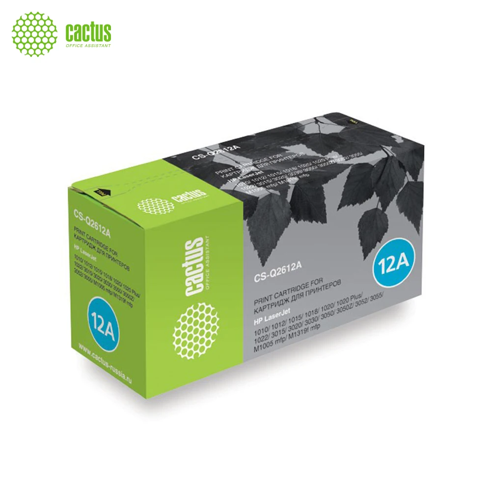 Картридж лазерный Cactus CS-Q2612AS черный(2000стр.) для HP LJ 1010