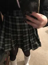Skirt Knee-Length High-Waist Fall/winter Women's A-Line Above Folded New