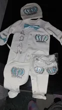 Baby Jumpsuit Pajamas-Set Crown White-Color 0-3-Month Boy Cotton for Jurken Rhinestone