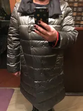 Jacket Women Parkas Down-Coat Ultra-Light Double-Sided Winter Fitaylor White-Duck-Down