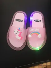 Zapatillas LED para niños y niñas, sandalias de baño para bebés, zapatos ligeros, 2020