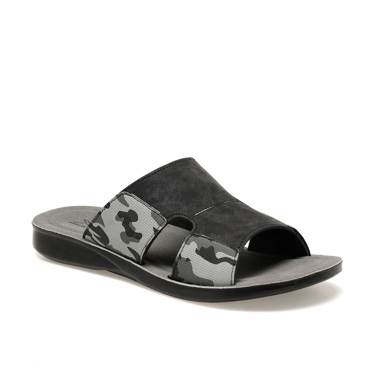 FLO Black Men Slippers Male Sandal For Men Feet Foot Massager Shoes Casual Summer Male Chaussures KINETIX RESTON