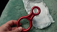 Anillo con figura de montañismo, descenso de escalada pequeño, equipo de descenso de 8 palabras para familia, accesorios de Camping al aire libre