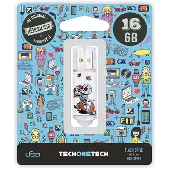 

Pendrive tech one tech skull motorbike 16gb usb 2.0