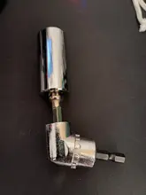 BINOAX-Adaptador de taladro eléctrico Universal, llave de trinquete con agarre de enchufe de 7mm-19mm y controlador de 105 grados de ángulo recto, extensión de taladro eléctrico B