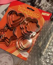 Baking-Mould Stencils Cookie-Cutters Stainless-Steel DIY Mold Biscuit Plunger Pastry