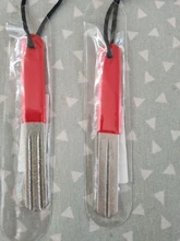 Afilado de anzuelos de pesca de doble ranura, herramienta para afilar anzuelos de pesca, accesorios para peces, 1 unidad