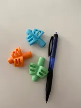 Lápiz para escribir para niños, soporte para bolígrafo de silicona para aprender a practicar, dispositivo para corregir postura, 3 uds.