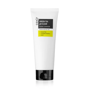 

Foam for washing with Centella Asian, green tea and улиточным муcocoxir green tea Ph clear foam cleanser