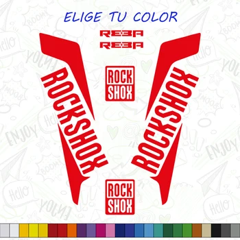 

PEGATINAS HORQUILLA 2017 ROCKSHOX REBA CALCOMANIAS BICICLETA DE MONTA FRONTAL VINILO