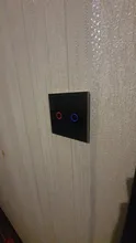 AXUS estándar de la UE Tuya vida inteligente 1 pandilla 1 manera WiFi pared Interruptor táctil para luz de Google para Google casa Alexa Control de voz No necesita Neutral