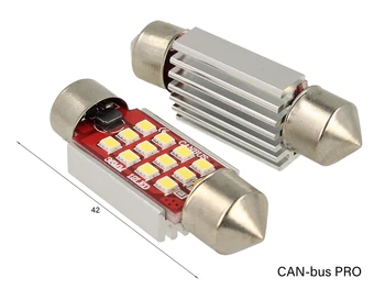 

Lamp Led festoon Canbus Pro 42mm 12 Smd 2016 No error DC 12V 3W No Polarita Super bright