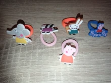 Figuras de Peppa Pig, George, muñecas de PVC, a la moda, peluches de dibujos animados, juguetes con anilla para el pelo, envío aleatorio