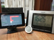 Humidity-Sensor Tuya Smart-Temperature Display And with Led-Screen Battery-Supply 