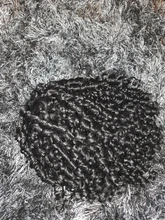 Coleta con cordón vigoroso, extensión de pelo rizado Afro, Clip sintético en cola de poni, extensión de cabello afroamericano