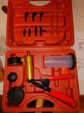 Mr Cartool-Herramientas de purga de líquido de freno, vacío Manual, Kit de probador de bomba de vacío, medidor de presión de bomba de aluminio