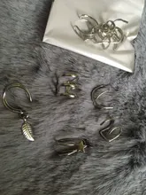 Modyle 5 unids/set moda 2019 puños de oído hoja de oro brazalete de oído pendientes de Clip pendientes largos aretes pendientes para las mujeres los escaladores sin Piercing falso pendiente de cartílago