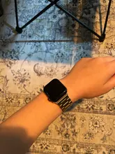 Correa de acero inoxidable para Apple Watch, correa de Metal de 42mm y 38mm para pulsera de 40mm y 44mm, correas para reloj iWatch Series SE 6 5 4 3 2 1