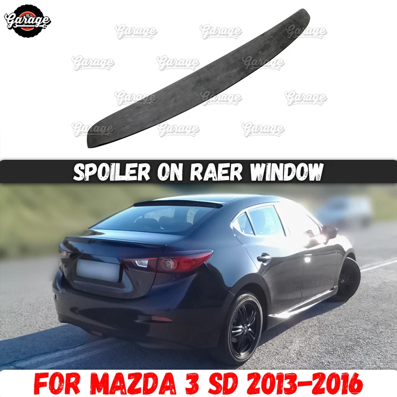 

Чехол для спойлера ДЛЯ Mazda 3 SEDAN BM 2013-2016, стильные полоски, аксессуары из АБС-пластика, комплект защитного кузова, тюнинг автомобиля