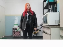 Women's Wild-Jacket Turn-Down-Collar Spring Zipper Black Fashion EAM High-Quality Loose