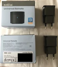 Broadlink-Sensor de temperatura y humedad RM4mini, dispositivo con WiFi, mando a distancia IR para decodificador de aire acondicionado, TV, funciona con Alexa