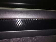 Película de envoltura de coche 5D negra, 1 unidad de 50x200cm, rollo de pegatina 5D para coche, película de accesorios para deporte Exterior