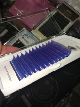 False-Lashes HBZGTLAD Curl 8-15mm Blue Yellow C/D Brand-New