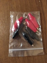 Crocodile Alligator-Clip Electrical-Clamp Testing S4 Probe-Meter Metal for Black Red